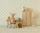 Table and chair set, Mouse - Dark powder
