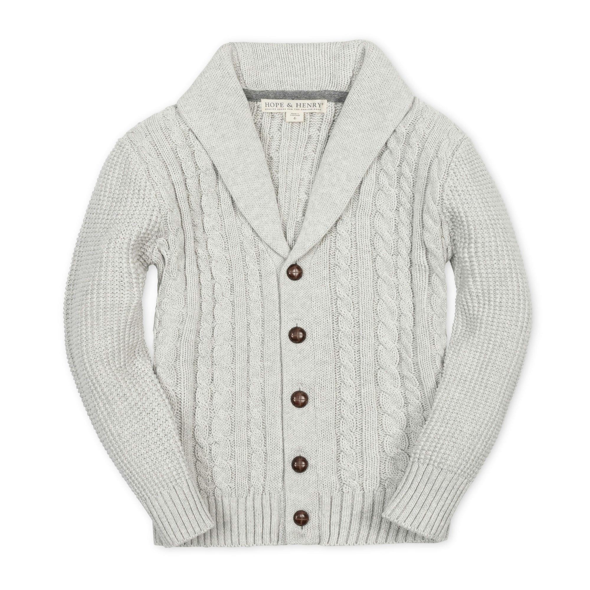 Organic Shawl Collar Cardigan