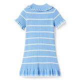 The Striped Polo Dress, blue