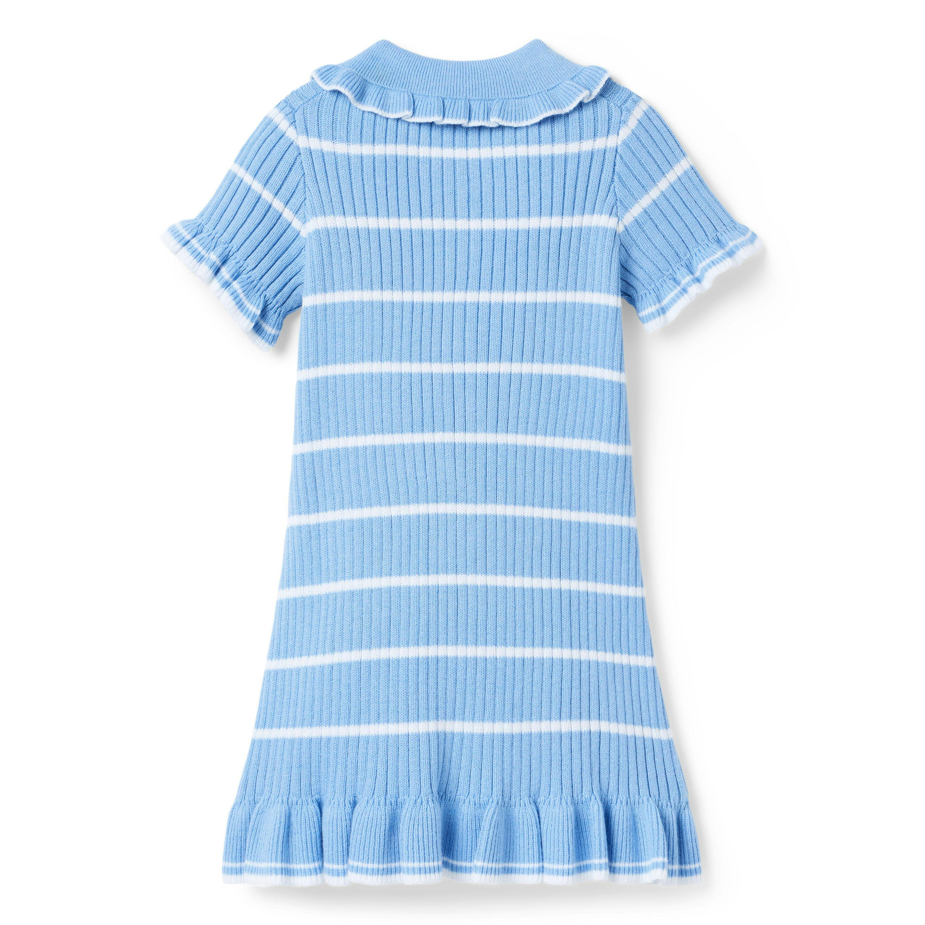 The Striped Polo Dress, blue