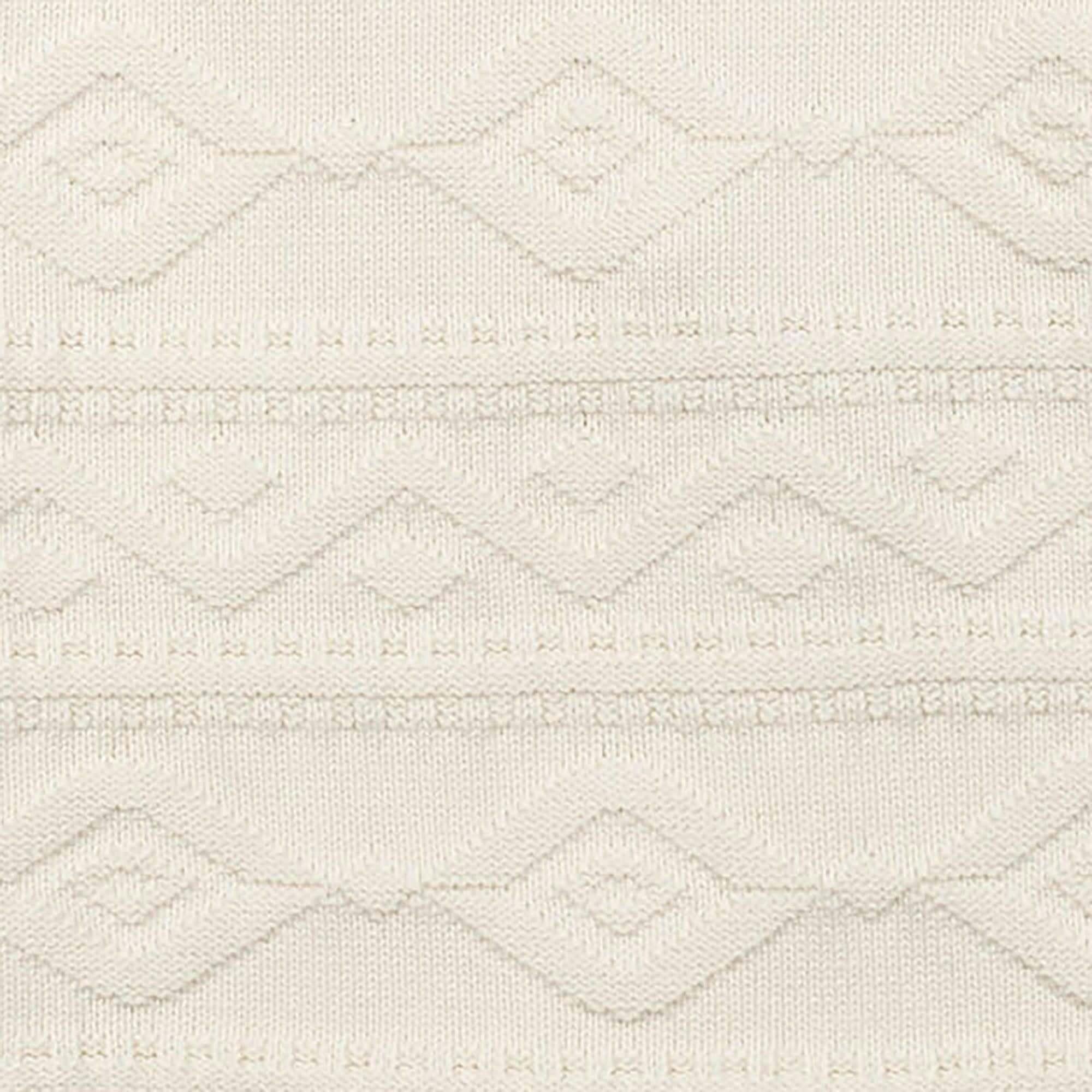 Men's Organic Mock Neck Cable Sweater, White