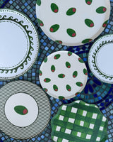 Nightcap Appetizer Plate Set - Green Olive