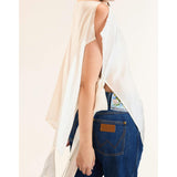Windswept Tie Top, White