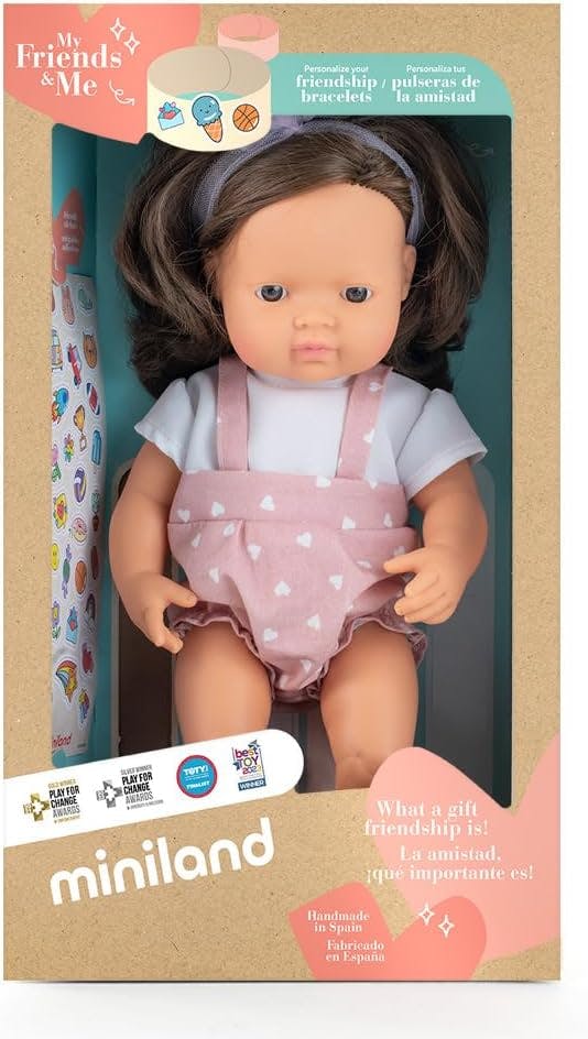 My Friends and Me Collection Baby Girl Doll with Brown Hair - 15