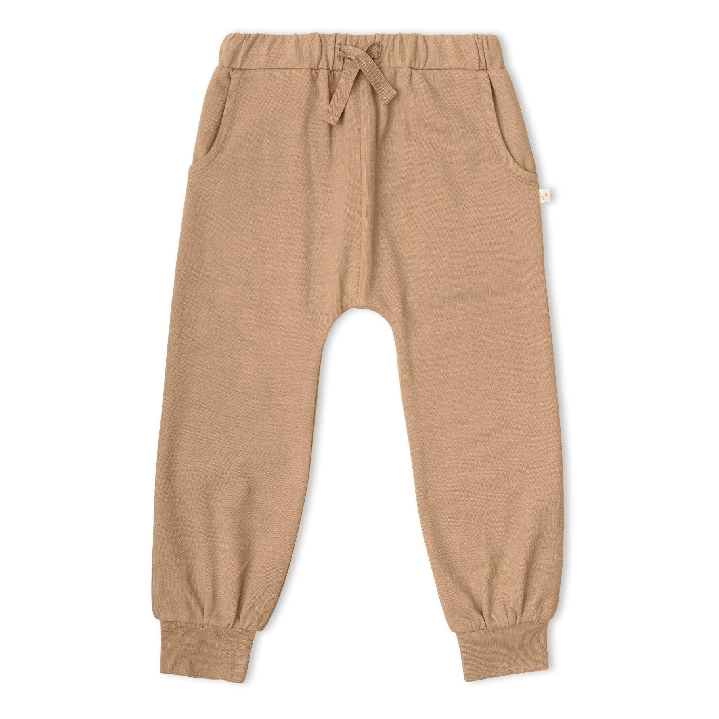 Organic Fleece Jogger Pants - Taupe