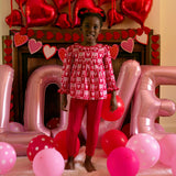 Cherry Heart Blouse & Leggings Set
