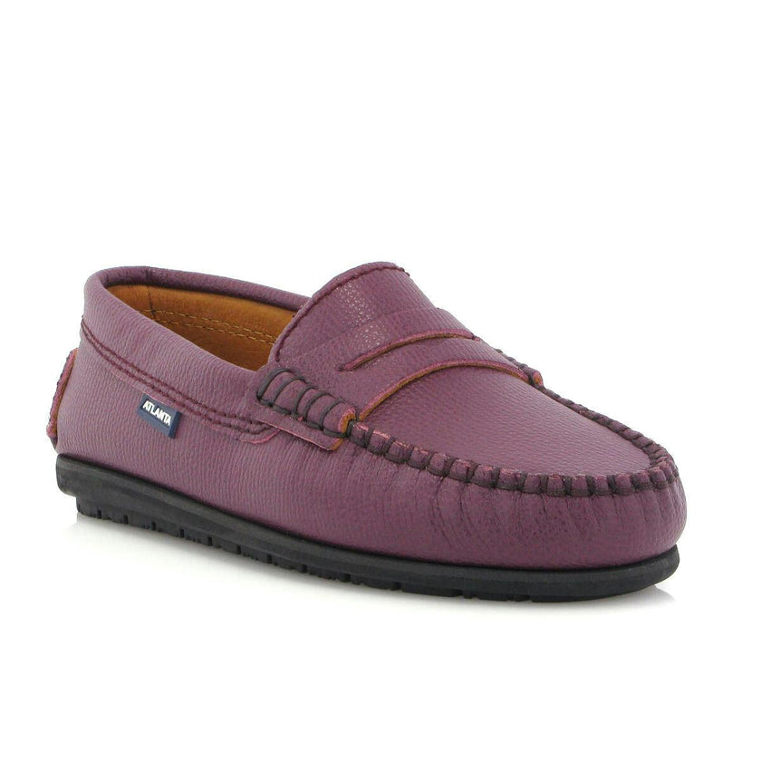 Penny 032 Walker Moccasins, burgundy little grainy leather