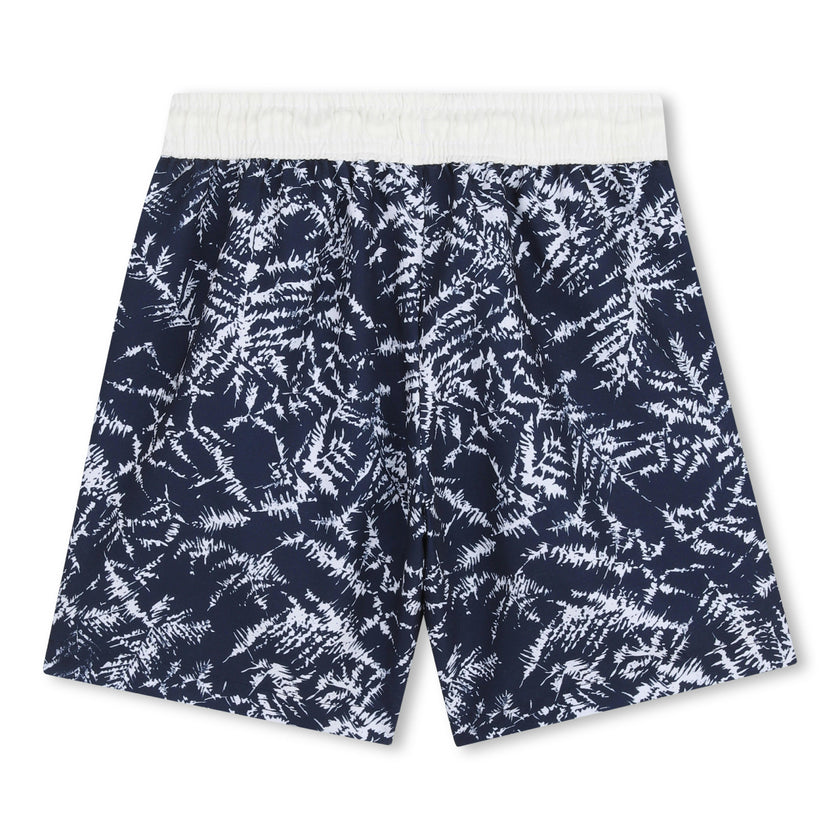 Navy All-Over Print Boys´ Swim Shorts