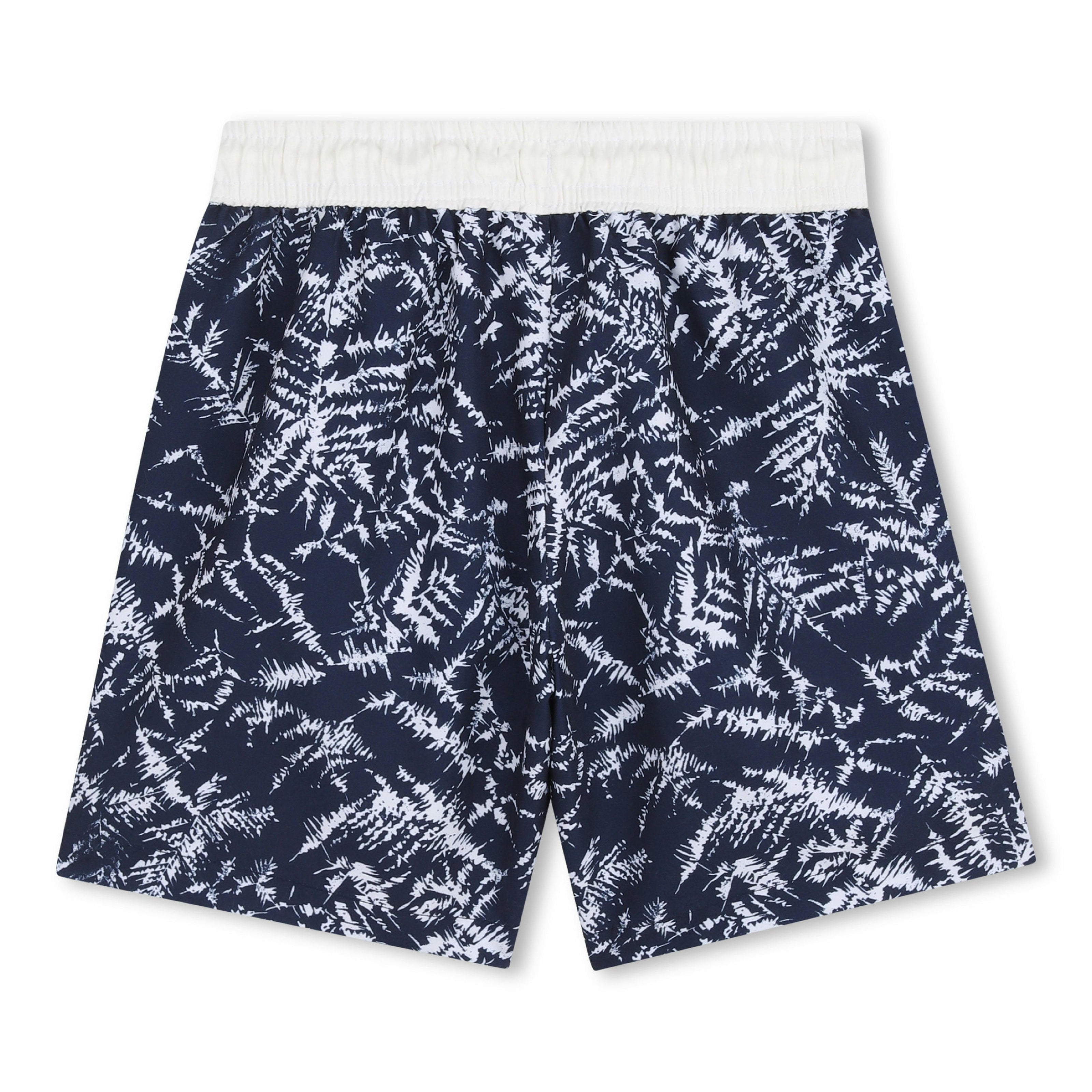 Navy All-Over Print Boys´ Swim Shorts
