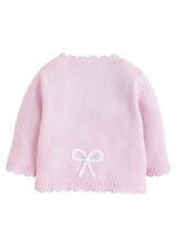 Crochet Cardigan - Pink Bow