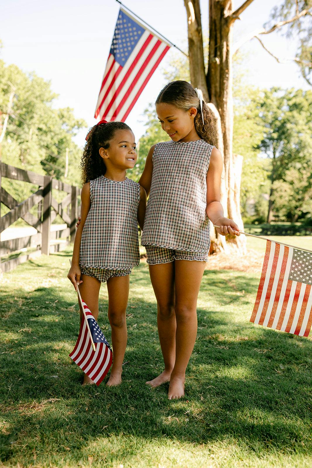 Ellie Set - Americana Plaid