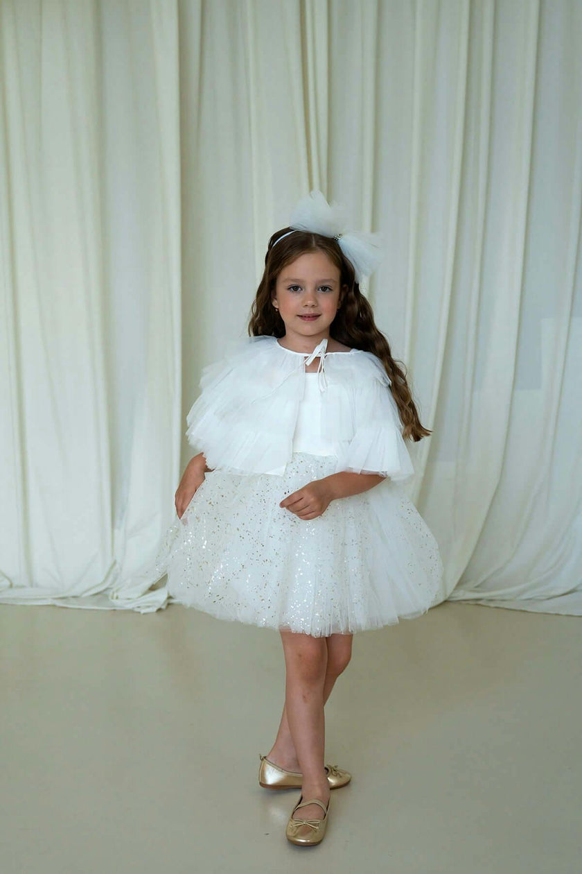 Sparkle White Dress Set
