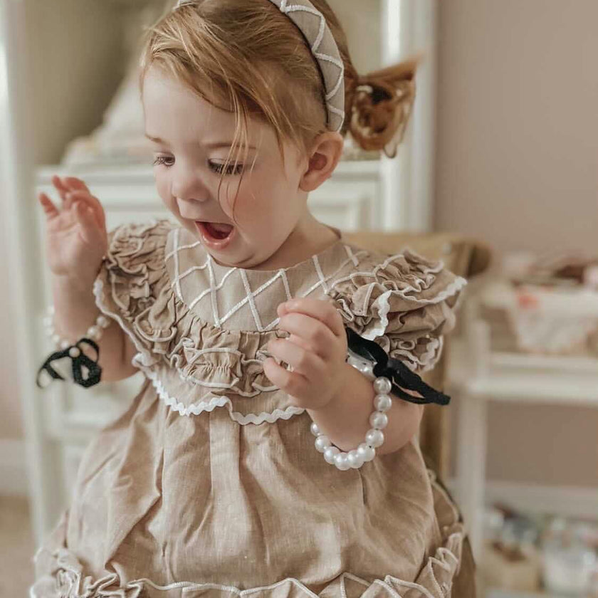 Ashlyn Linen and Lace Headband