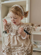 Ashlyn Linen and Lace Headband