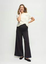 Flare Ponte Knit Maternity Pants
