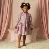 Pink Daisy Jersey Dress