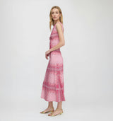 The Sloane Dress - Berry Paisley Scarf