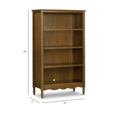 Liberty Assembled Bookcase in Natural Walnut