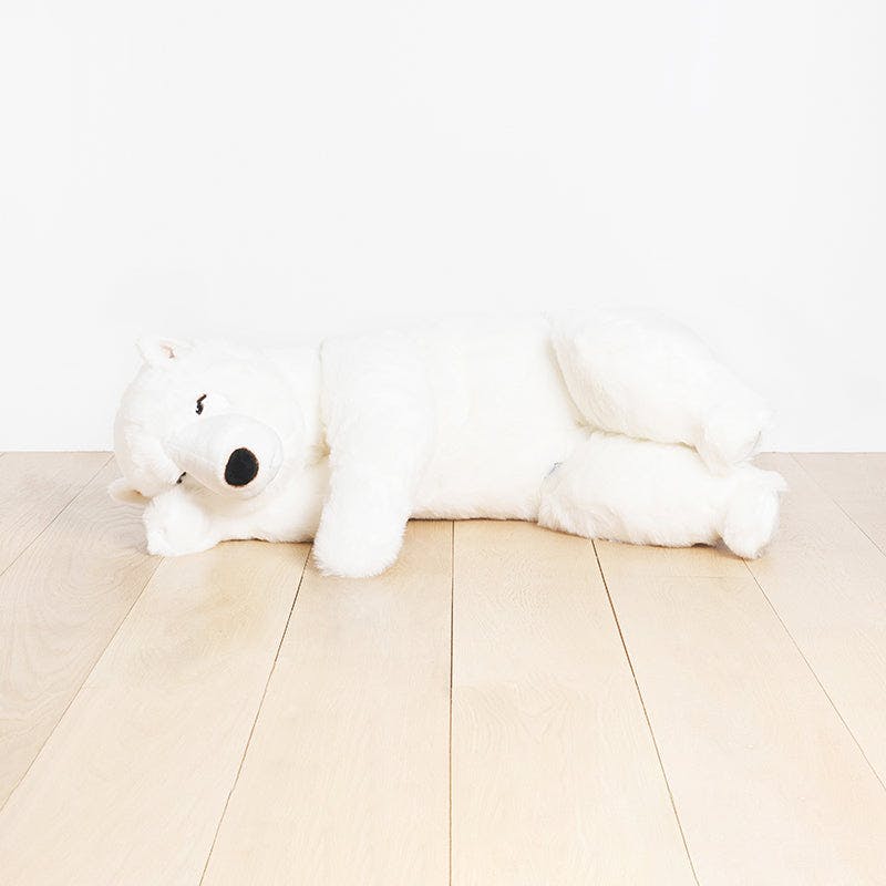LA PELUCHERIE My Sleeping Lucien Bear - White