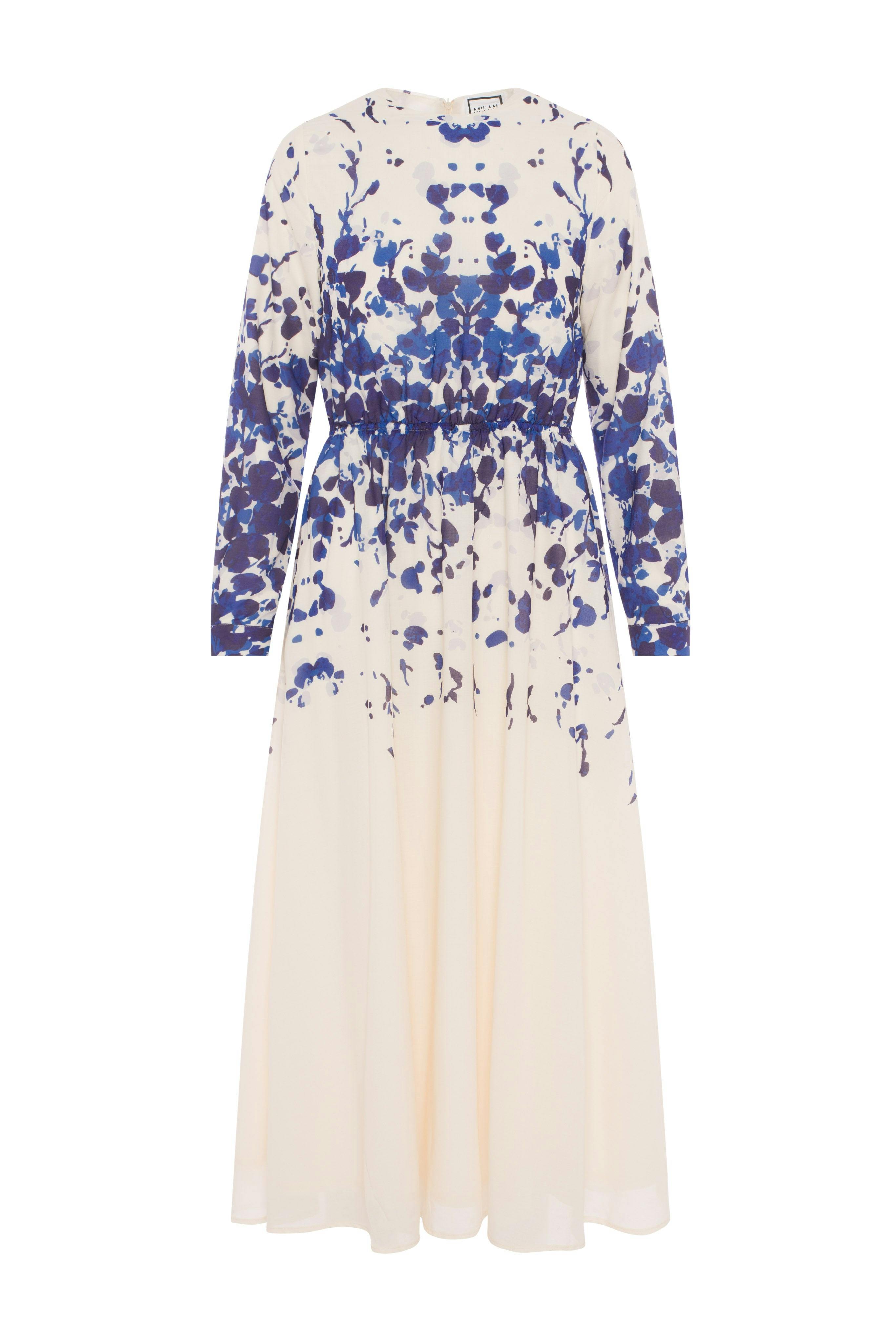 Midi Waisted Floral Dress