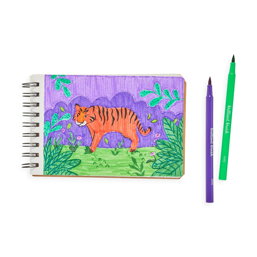 Brilliant Brush Markers - Reusable Case - Set of 12