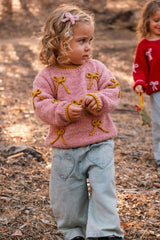 Bow Sweater in Stardust
