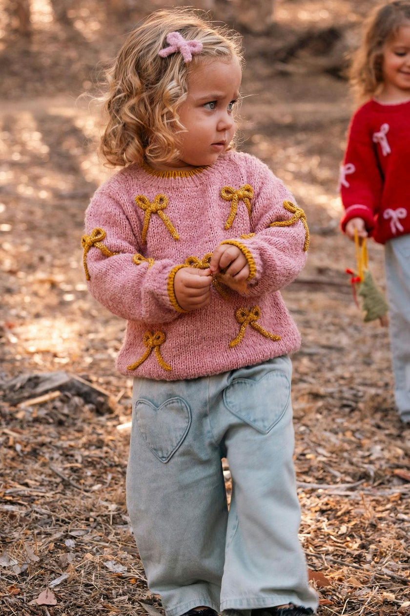 Bow Sweater in Stardust