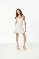 Yael Winter White Bow Back Dress