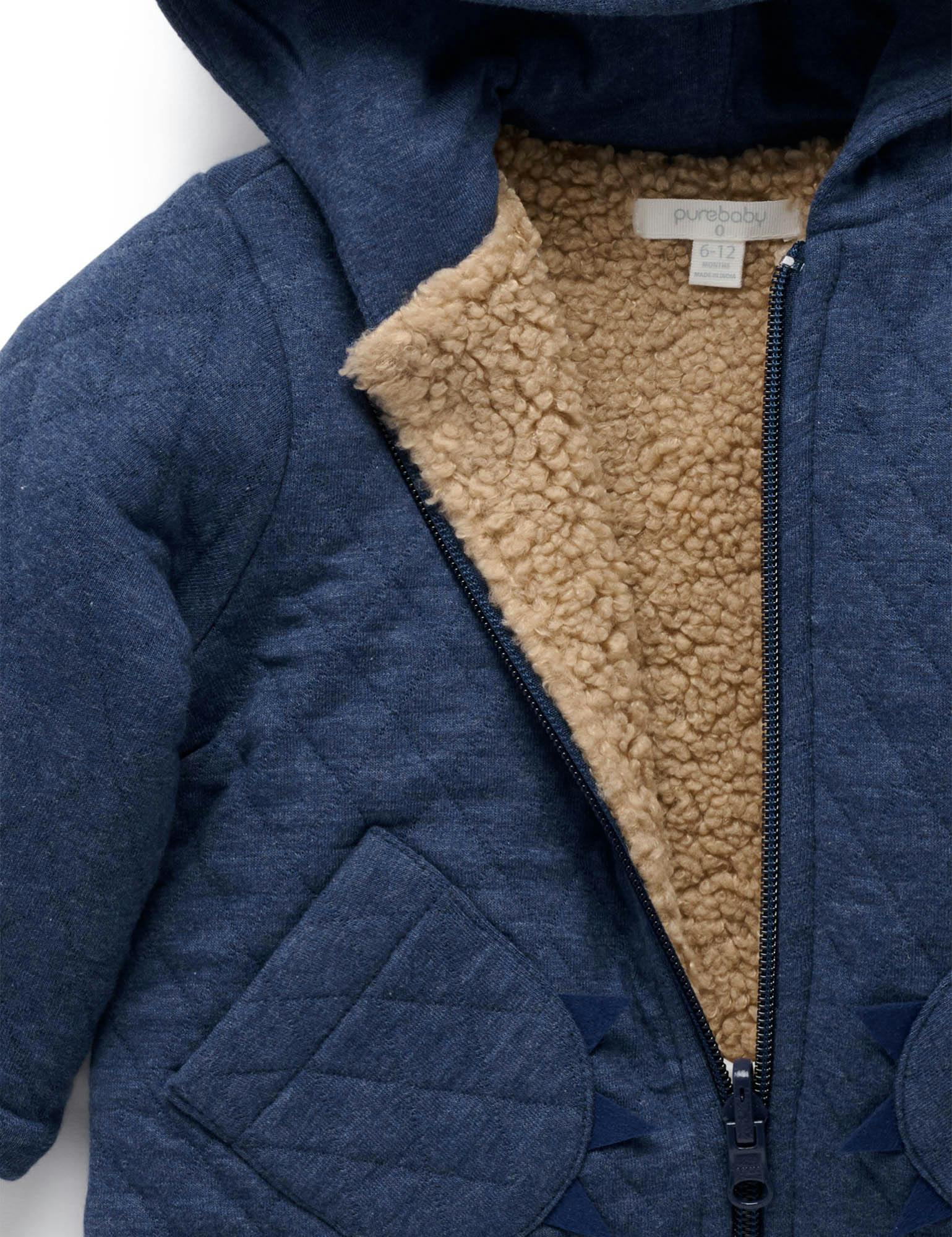 Quilted Dragon Jacket Midnight Melange