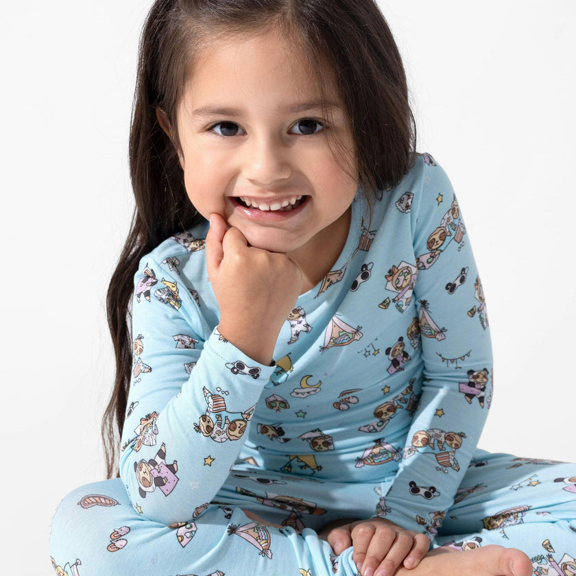 Sloth Pajama Party Bamboo Kids Pajamas