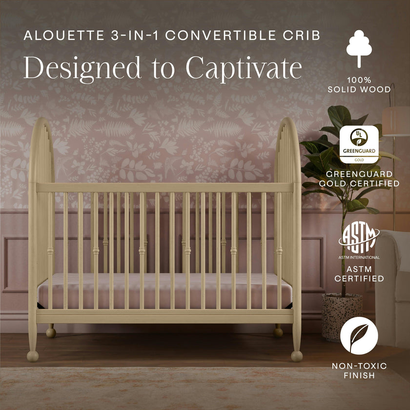 Namesake Alouette 3-in-1 Convertible Spindle Crib