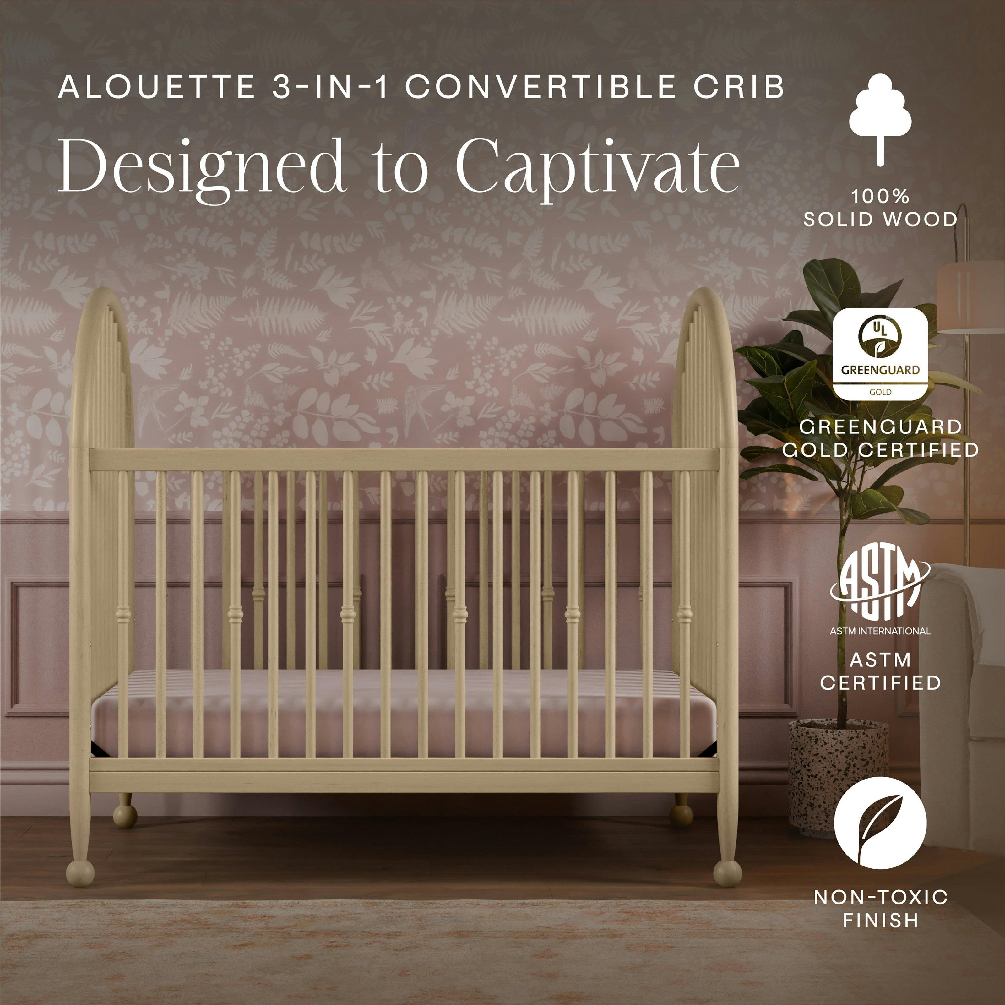Namesake Alouette 3-in-1 Convertible Spindle Crib