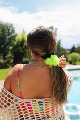 NEON MIDI ORGANZA SCRUNCHIE