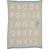 Custom Personalized Baby Sustainable Knit Throw Blanket - ABC
