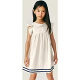 Mipounet SS26 Isaline Linen, Dress Ecru