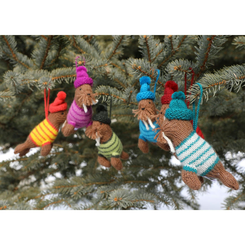 Set of 6 Winter Holiday Ornaments