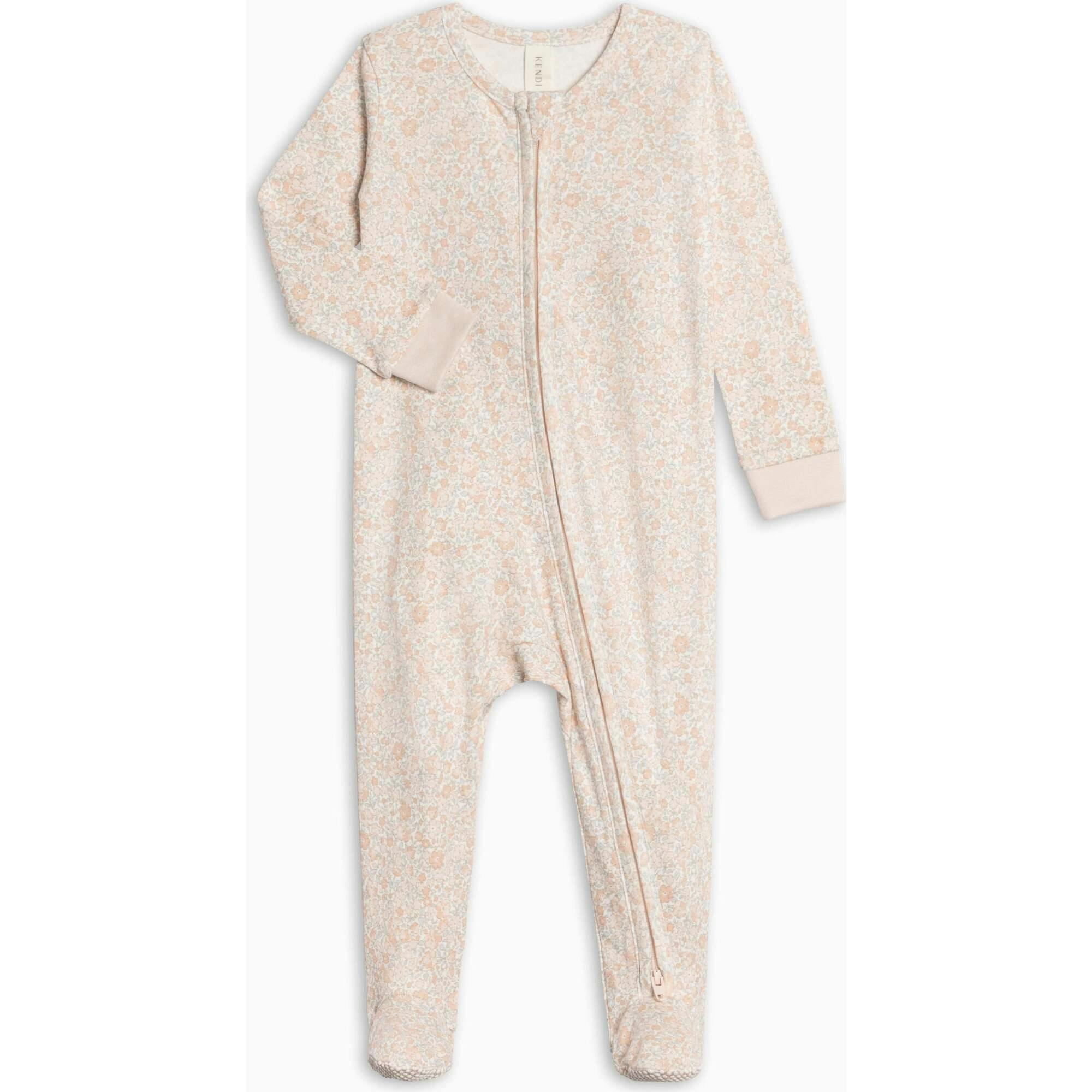 Peyton Zipper Sleeper - Belmont Floral / Shell + Powder