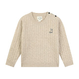 CLASSY beige cable sweater