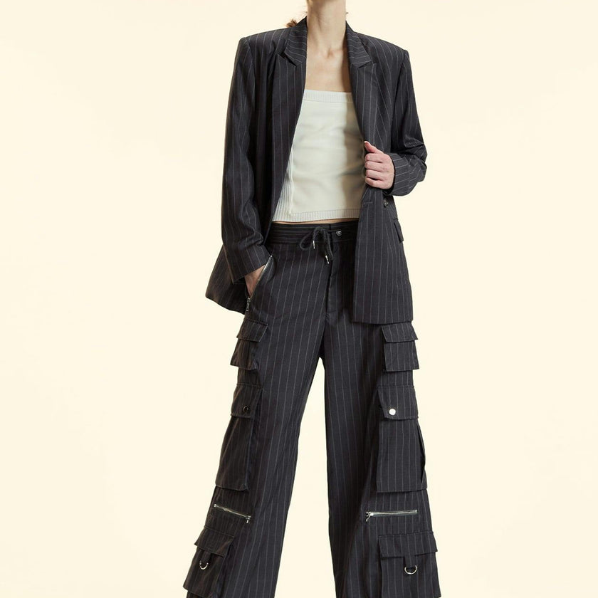 Pinstripe Blazer
