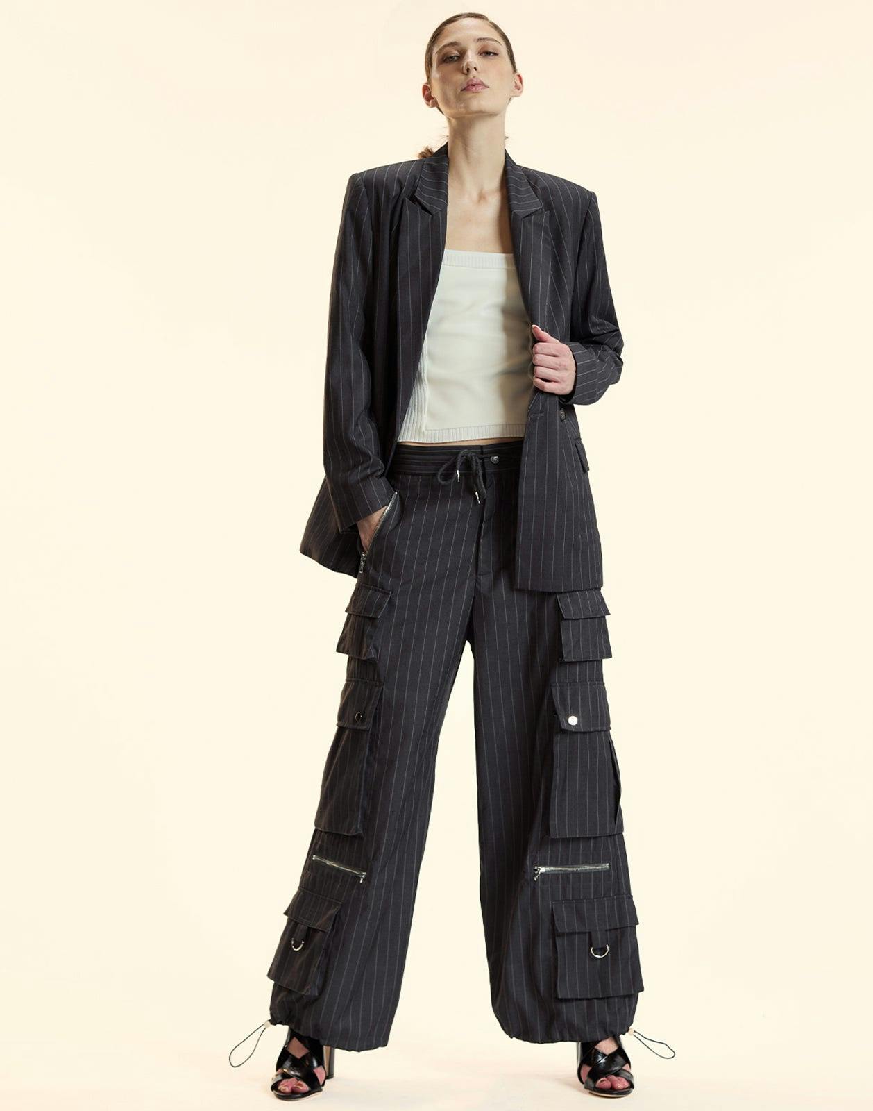 Pinstripe Blazer