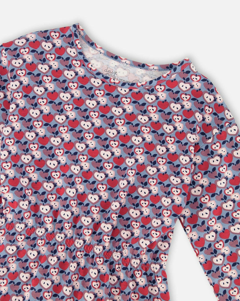 Organic Cotton Dress with Flounce Hem