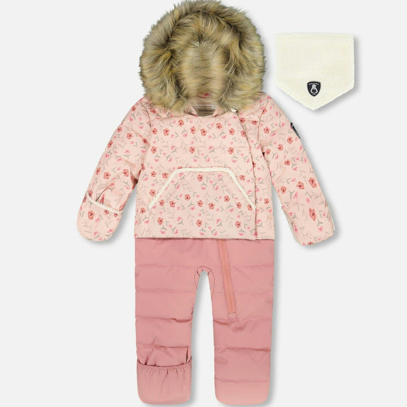 One-Piece Baby Snug Snowsuit Designed for Car Seat