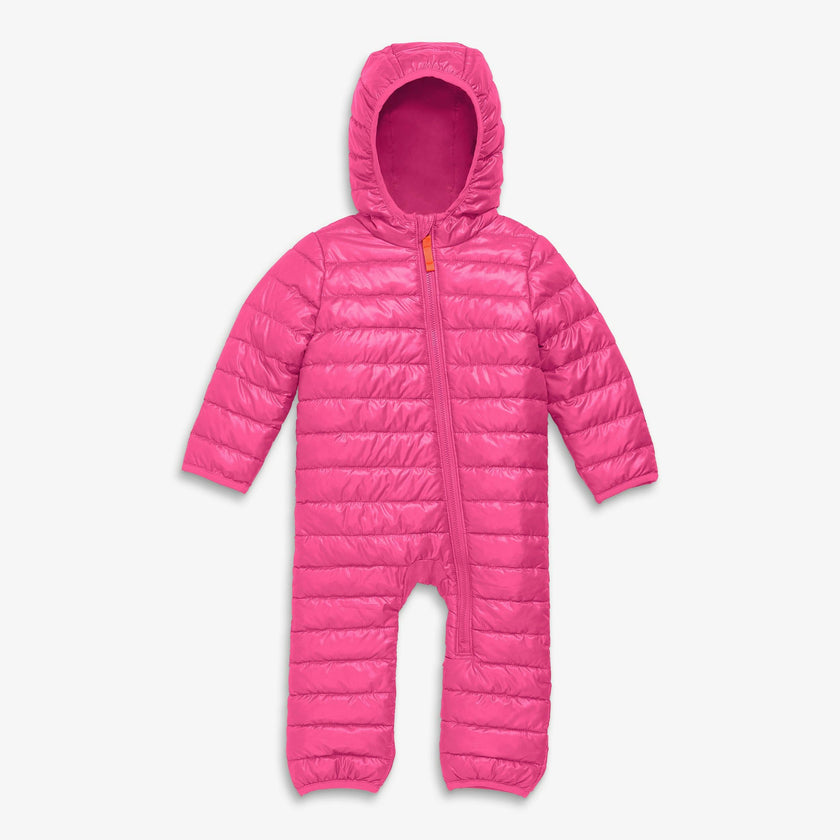 Baby lightweight puffer suit in solids