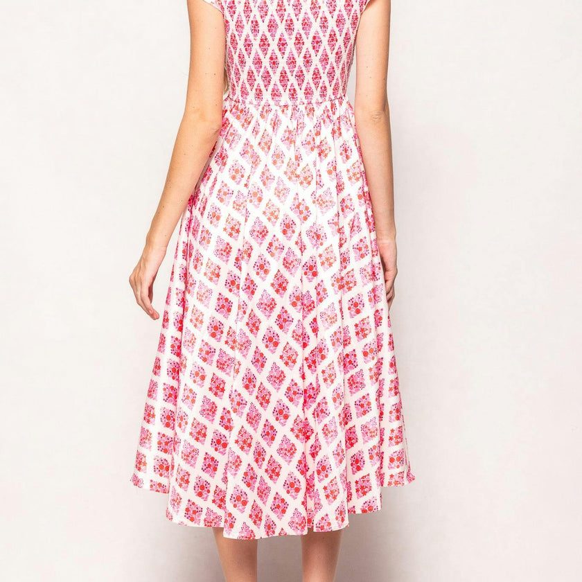 Kylie Dress in Rouge Lattice Floral