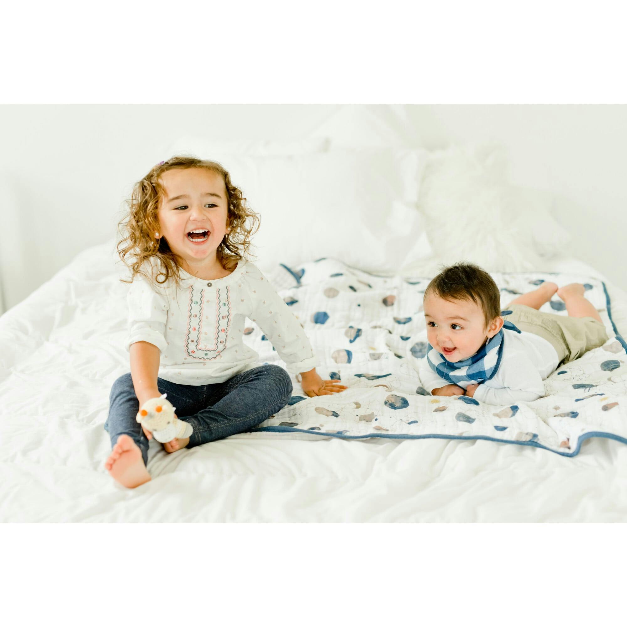 Original Cotton Muslin Quilt - Planetary