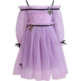 Dream Off-Shoulder Full Sleeve Tulle Dress
