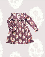 Britta Dress in Intaglio Maroon