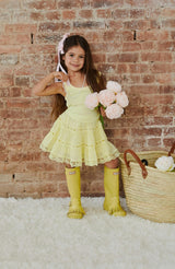Sofia Pastel Yellow Mini Skirt