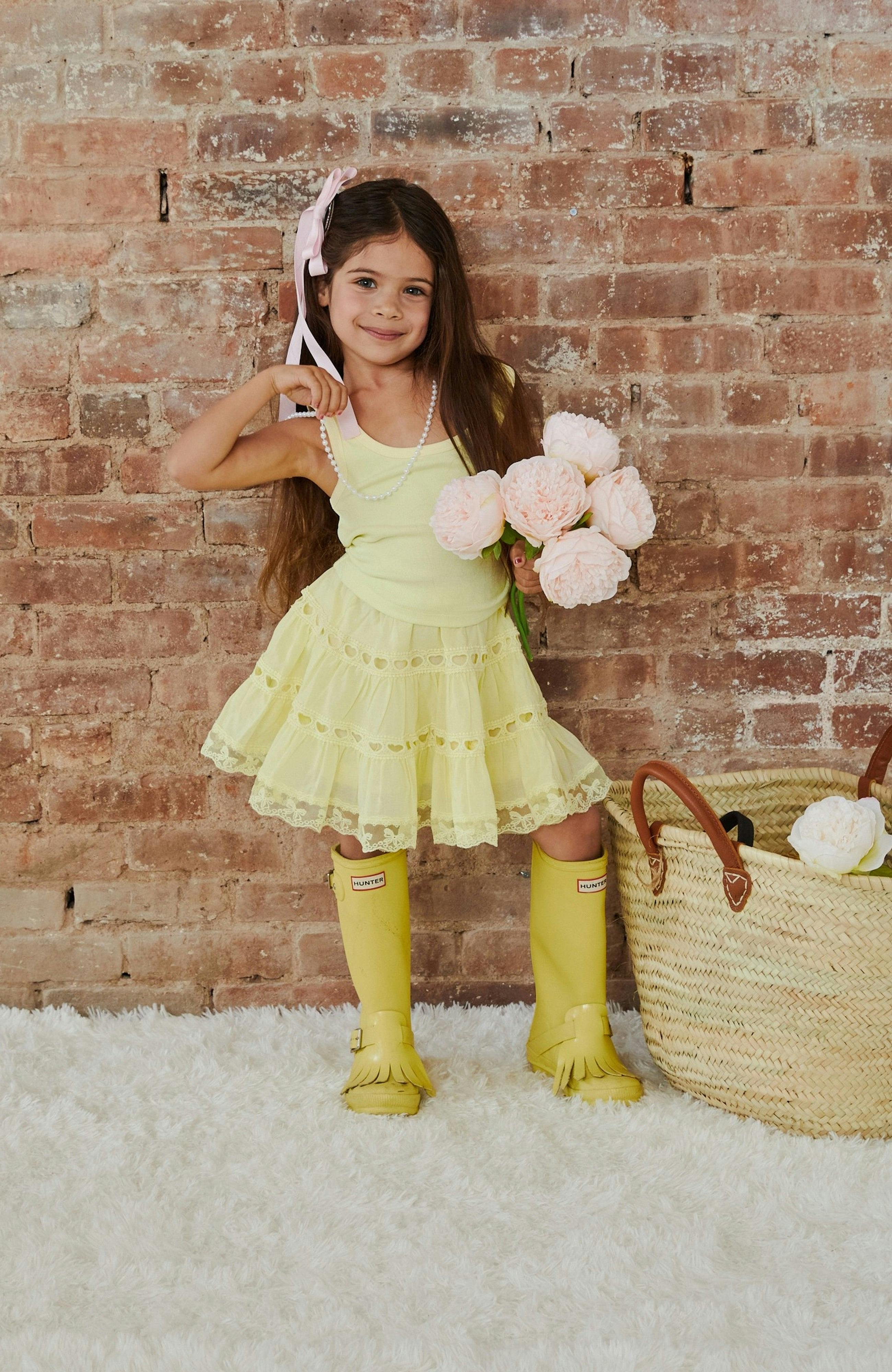 Sofia Pastel Yellow Mini Skirt