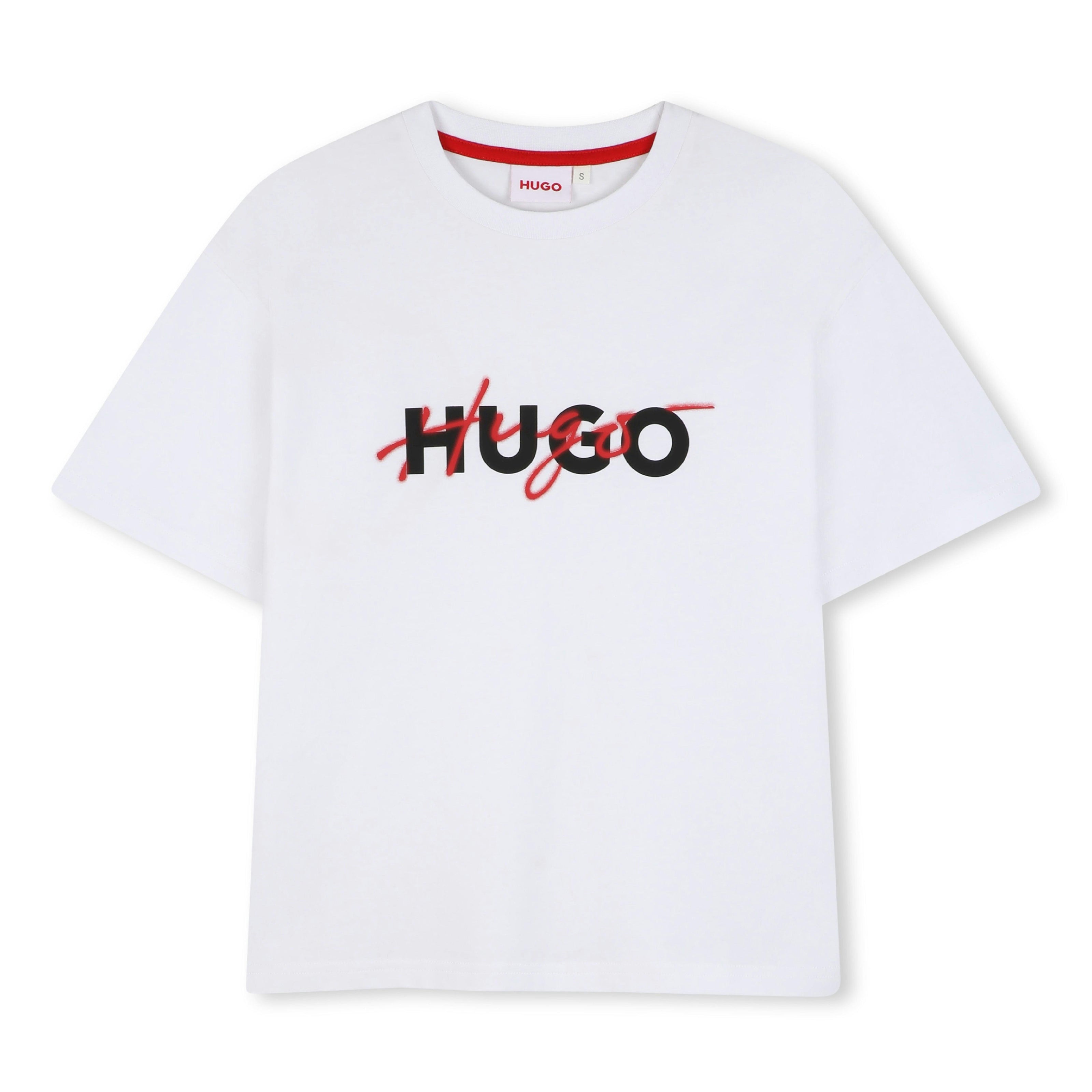 White Crewneck Logo T‑Shirt